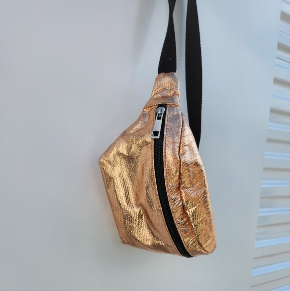 GOLD color fanny pack / belt bag - Picture 2 of 2